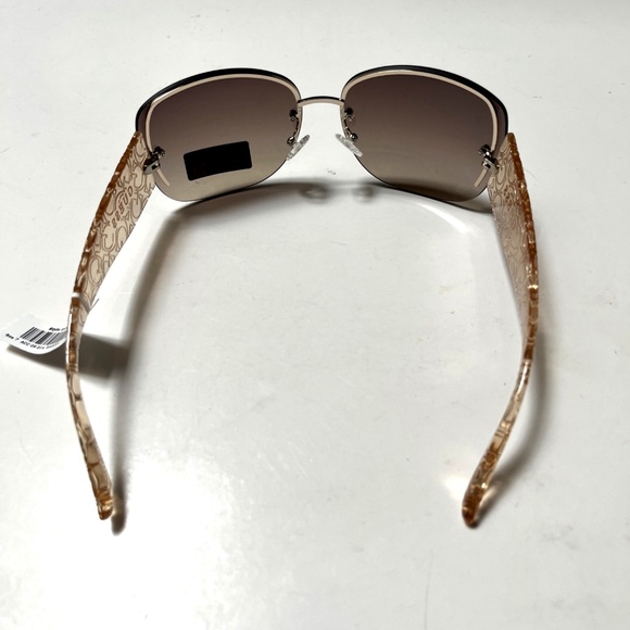 New Original GUESS Wrap Around Sunglasses GO00034 Acetate Embossed Transparent